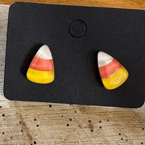 Colorful Candy Corn Earrings